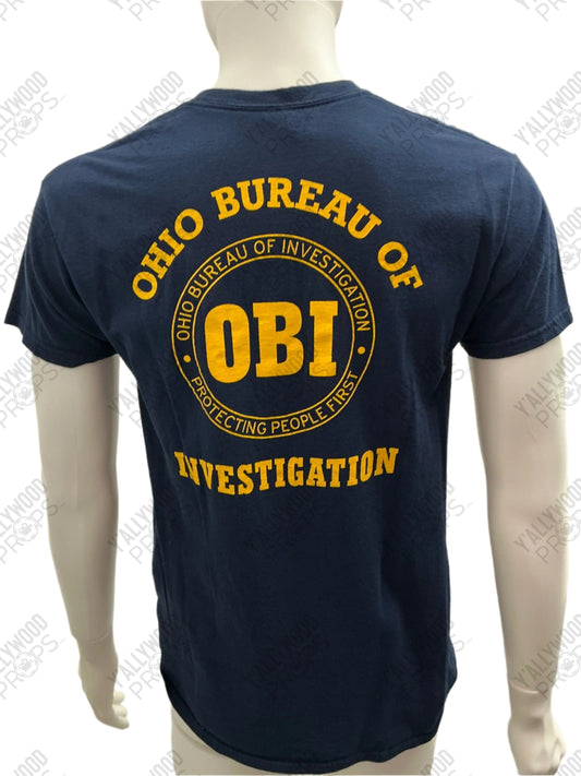 OBI, Ohio Bureau of Investigation Shirt Stephen King's The Outsider (2020) Wearable Wardrobe Y'allywood Props