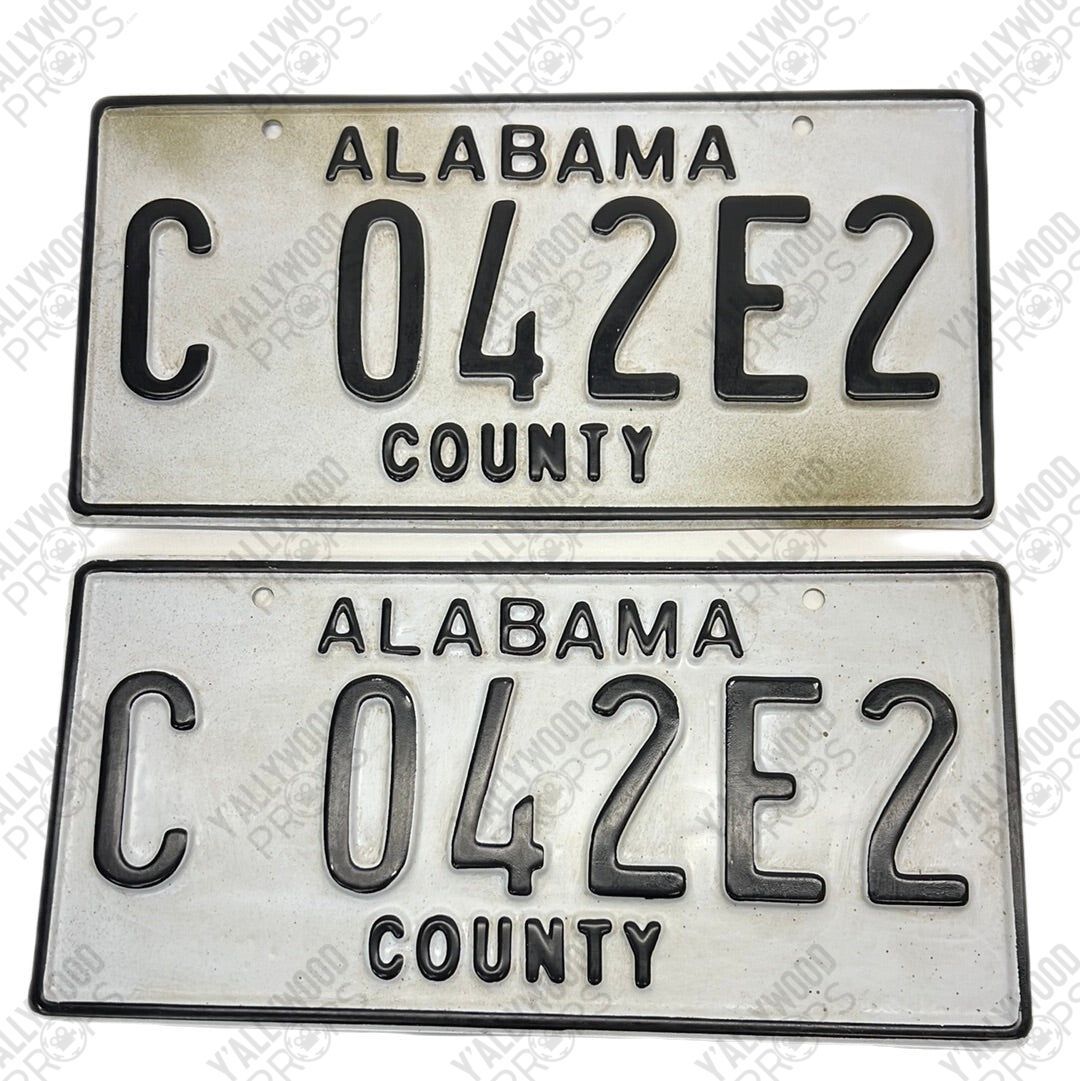 Alabama County License Plates Just Mercy Movie Prop Y'allywood Props C 042E2