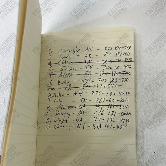 Victor Sykes Phone, Address Book and Picture Boy Erased Movie Prop Y'allywood Props