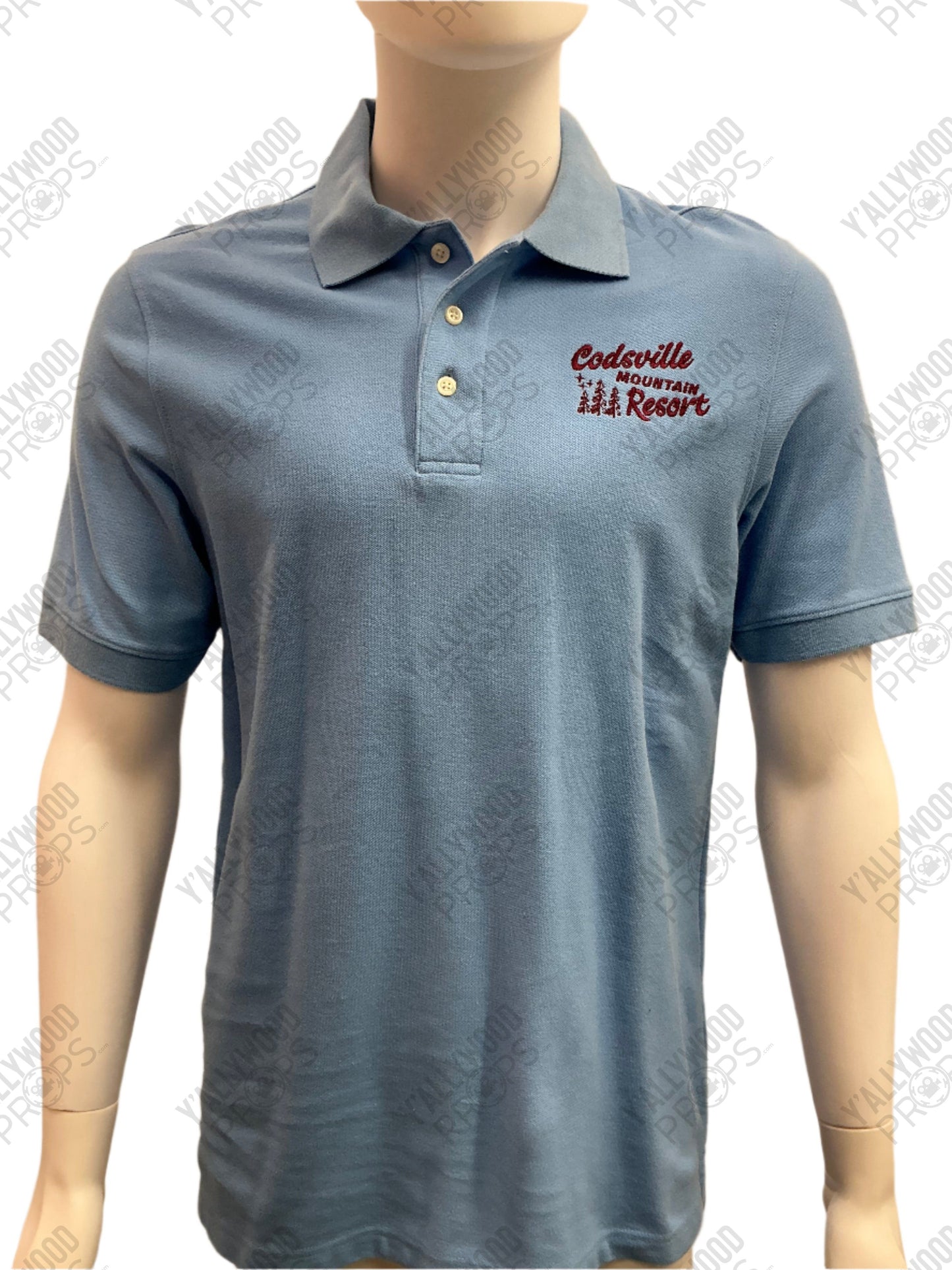 Codsville Mountain Resort Polo Shirt S3E2 Doom Patrol Wardrobe Y'allywood Props