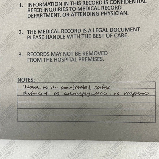 Henry King, Brainwave’s Medical File S1E2 Stargirl Movie Prop Y'allywood Props