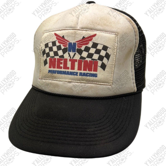 Neltini Racing Hat Episode 1 Doom Patrol Wardrobe Y'allywood Props Square around logo