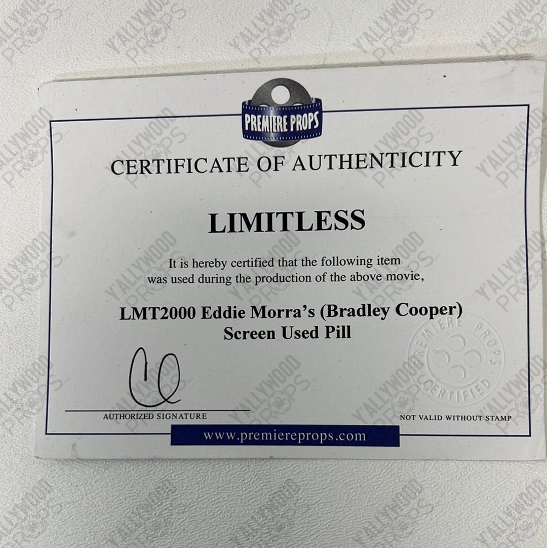 Limitless Screen Used Pill Movie Prop Y'allywood Props