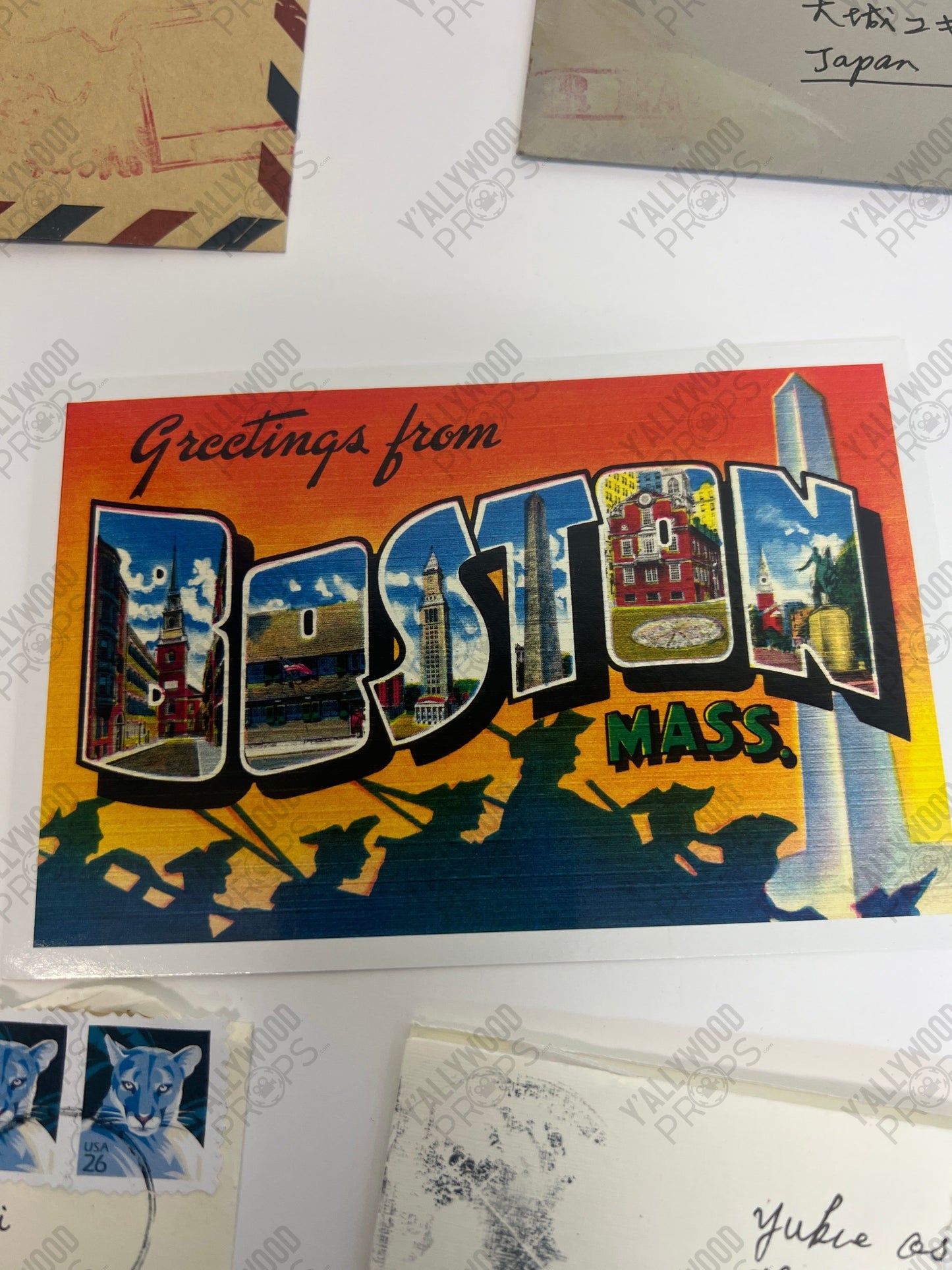 Mr Miyagi’s Letters to Yukie S3E4 Cobra Kai Movie Prop Y'allywood Props Boston Postcard