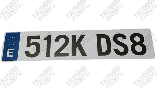 Rome License Plate Red Notice (2021) Movie Prop Y'allywood Props 512KDS8