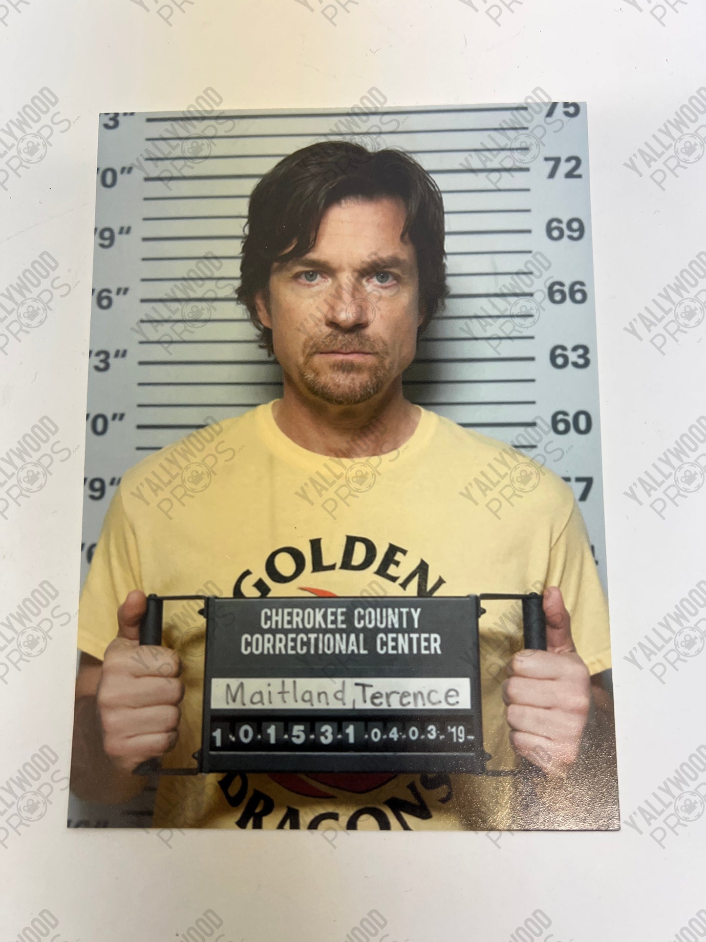 Jason Bateman's Arrest Photo The Outsider Movie Prop Y'allywood Props