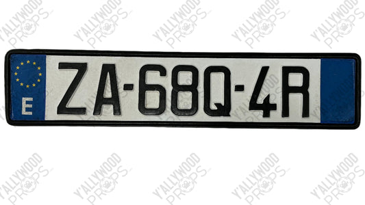 Rome License Plates Red Notice (2021) Movie Prop Y'allywood Props ZA-68Q-4R