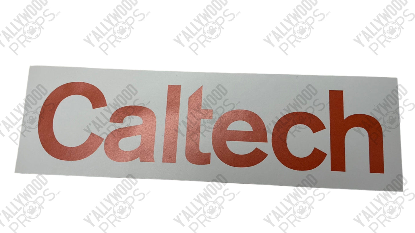 Hawk's CalTech Bumper Sticker S6E15 Cobra Kai Movie Prop Y'allywood Props Caltech 6