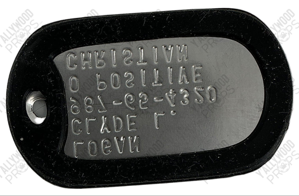 Adam Driver's Dog Tag Logan Lucky (2017) Movie Prop Y'allywood Props