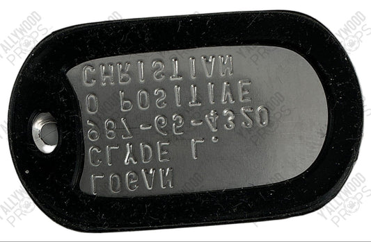 Adam Driver's Dog Tag Logan Lucky (2017) Movie Prop Y'allywood Props