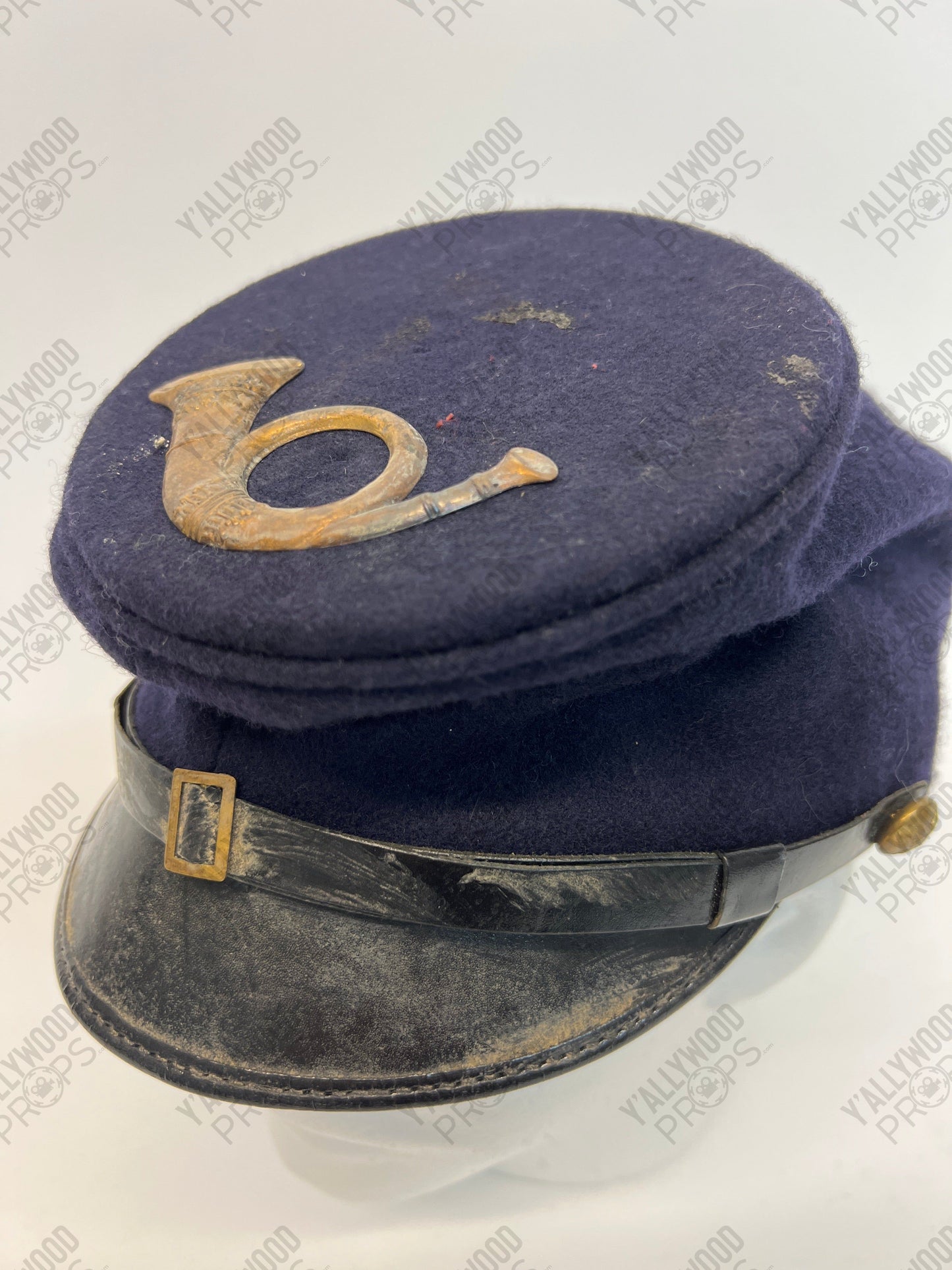 US Union Soldier Forage Cap "McDowell Brim" Emancipation Wardrobe Y'allywood Props XL Infantry Insignia Worn/used
