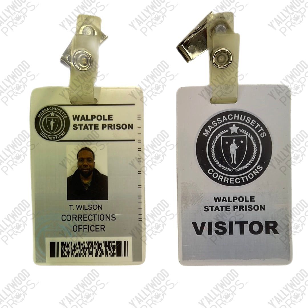 Walpole State Prison Correction’s Officer Badge Survivor’s Remorse Movie Prop Y'allywood Props