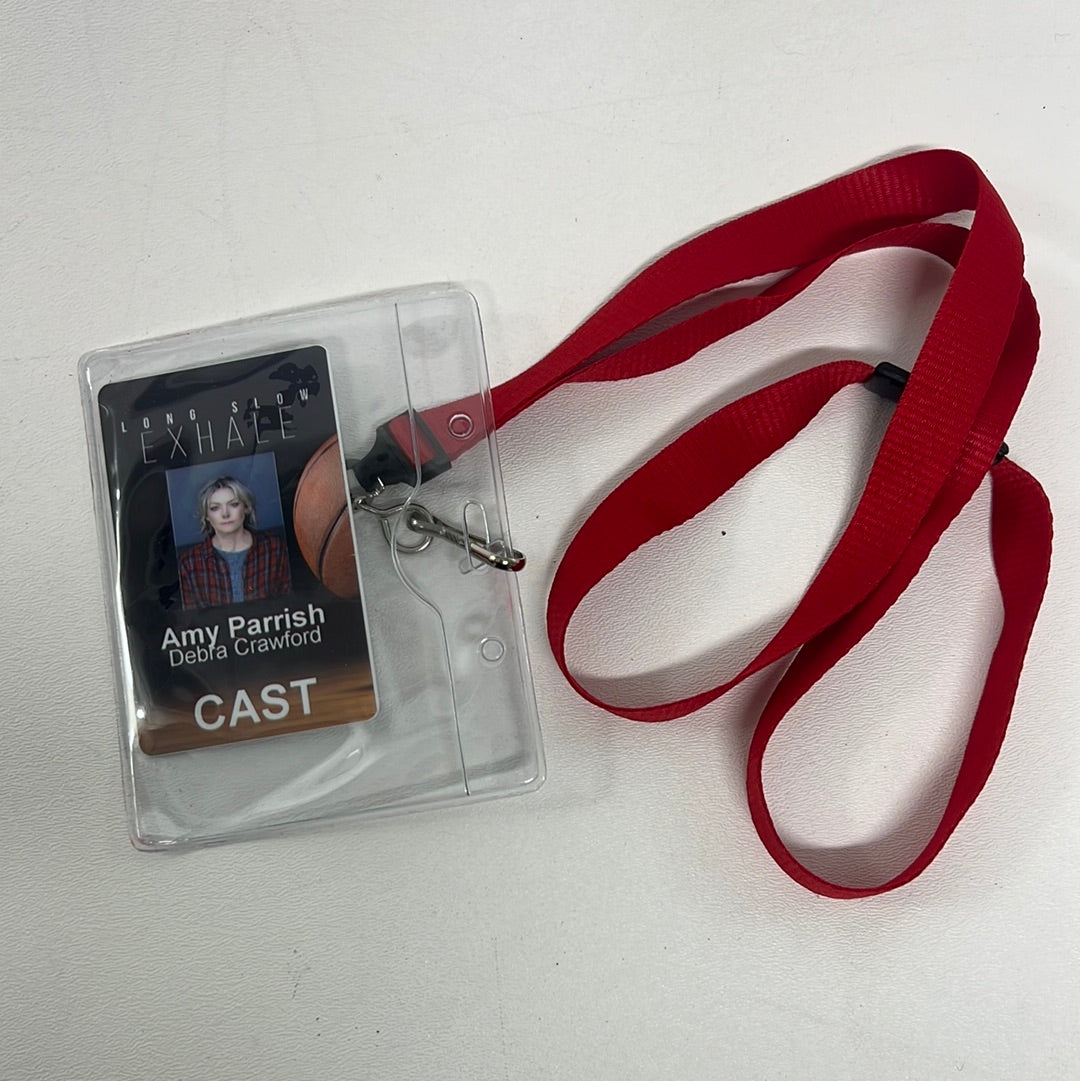 Long Slow Exhale Cast ID Badges Movie Prop Y'allywood Props Amy Parrish