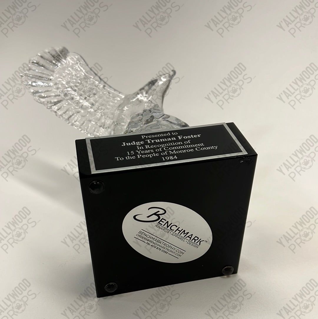 Judge Truman Foster Award Screen Used Just Mercy Movie Prop Y'allywood Props