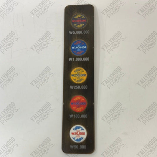 Casino Chips on Board Black Panther Movie Prop Y'allywood Props