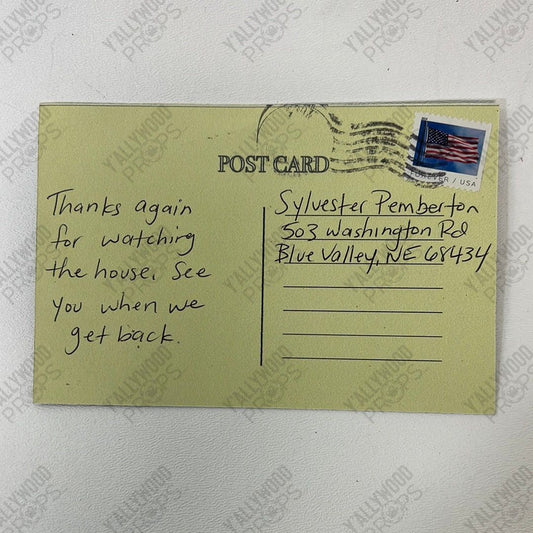 Yellowstone Postcard S3 E1 Stargirl Movie Prop Y'allywood Props