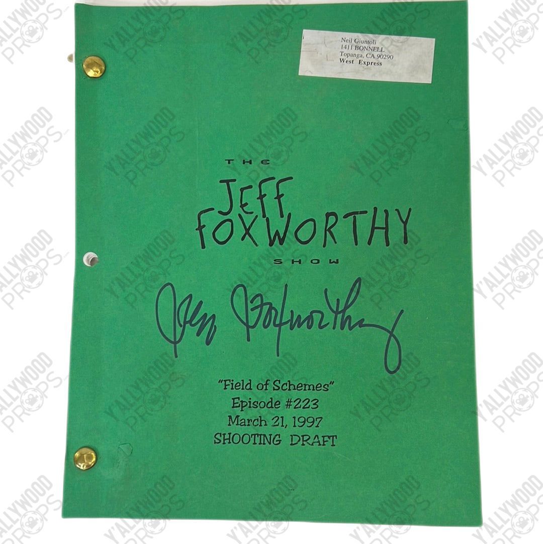 The Jeff Foxworthy Show Autographed Script Episode 223 Movie Prop Y'allywood Props