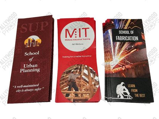 Robbie's Tech School Brochures S6E11 Cobra Kai Movie Prop Y'allywood Props