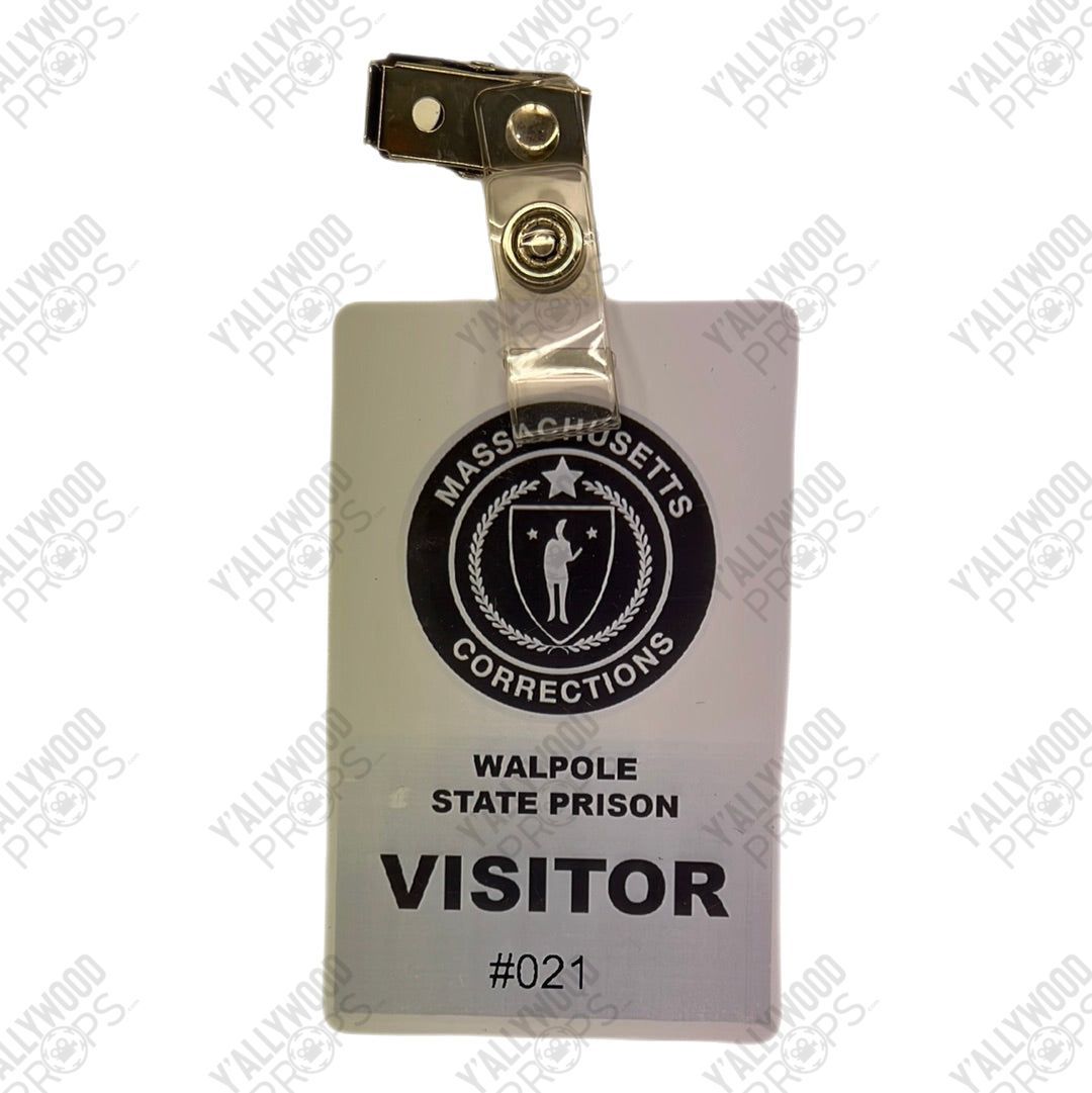 Visitor Badge Walpole State Prison Survivor’s Remorse Movie Prop Y'allywood Props