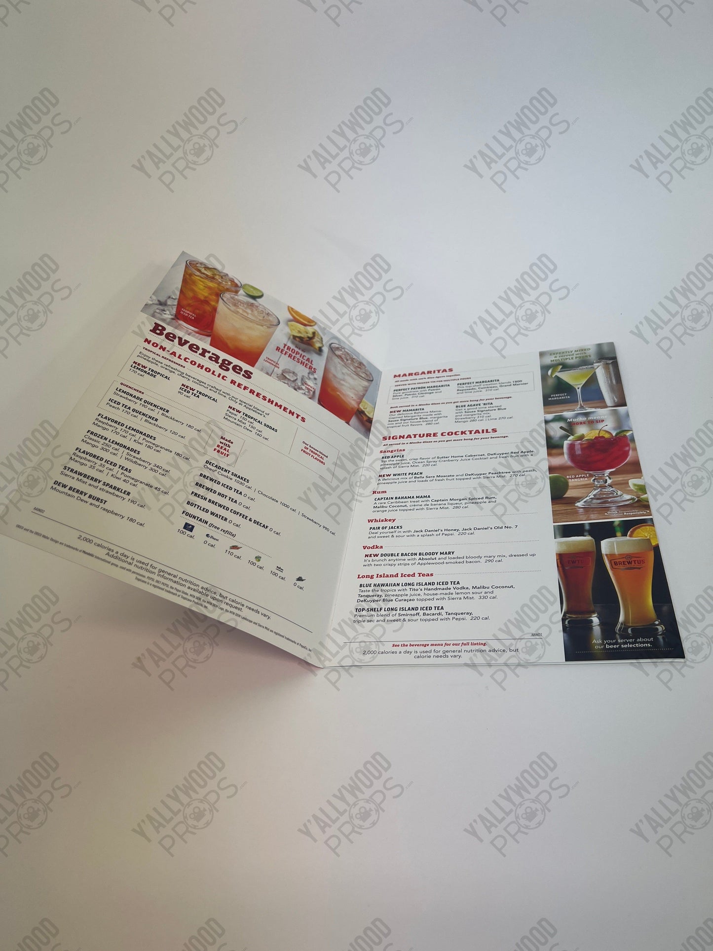 Applebees Menu S2E5 Cobra Kai Movie Prop Y'allywood Props