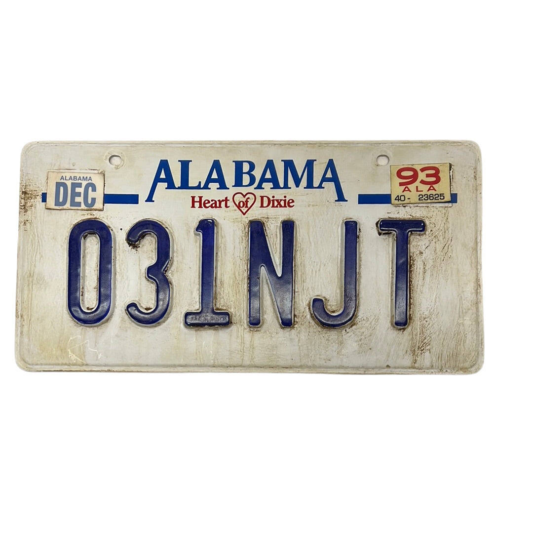 Alabama License Plates Just Mercy Movie Prop Y'allywood Props 031NJT