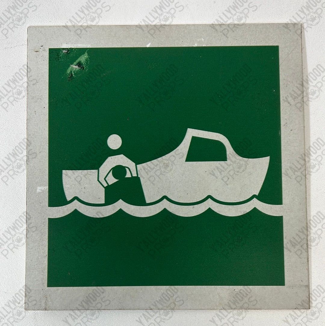 Staten Island Ferry Signs Spider-Man: Homecoming Movie Prop Y'allywood Props Green Boat 7x7”