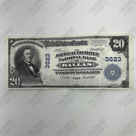 Detective William Burns’ Money & Card Killers of the Flower Moon Movie Prop Y'allywood Props Twenty