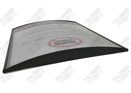 Rome Egg Museum Sign Red Notice (2021) Movie Prop Y'allywood Props