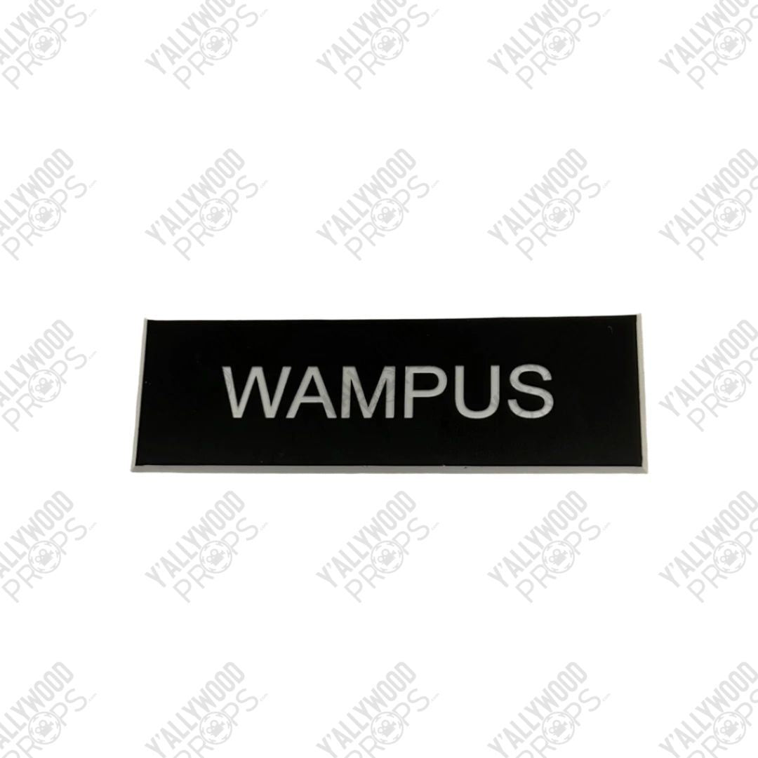 Wampus Nametag S1E12 Doom Patrol Movie Prop Y'allywood Props