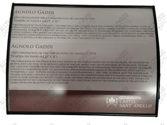 Rome Egg Museum Sign Red Notice (2021) Y'allywood Props Option E