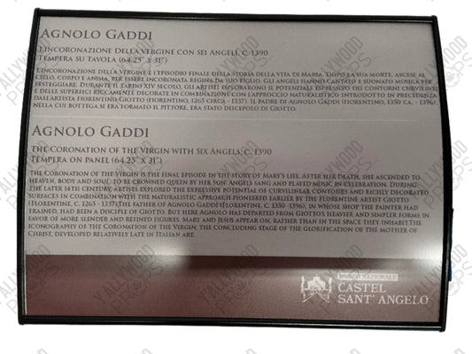 Rome Egg Museum Sign Red Notice (2021) Y'allywood Props Option E