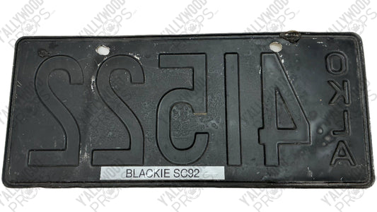 Blackie's License Plate Killer's of the Flower Moon (2023) Y'allywood Props