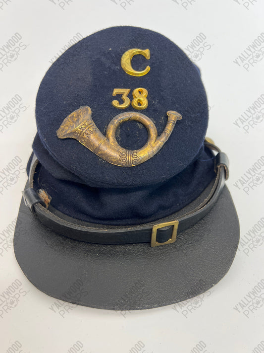 US Union Soldier Forage Cap Emancipation Wardrobe Y'allywood Props Medium C 38 Infantry Insignia
