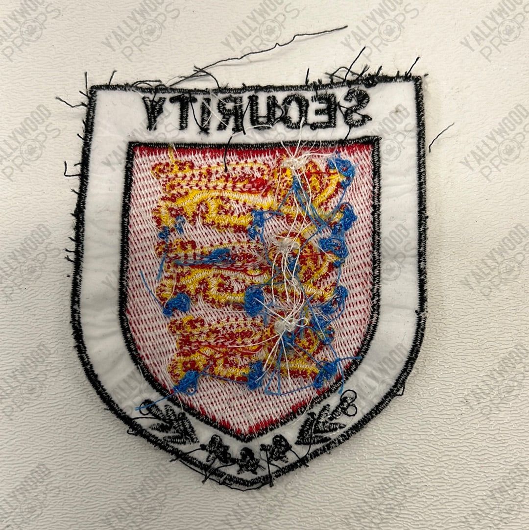 London Security Guard Patch Red Notice Movie Prop Y'allywood Props