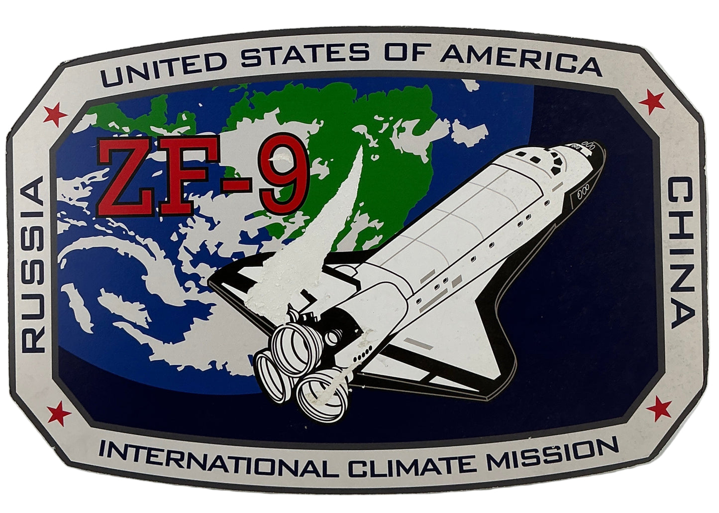 International Climate Mission Sign Geostorm (2017) Movie Prop Y'allywood Props