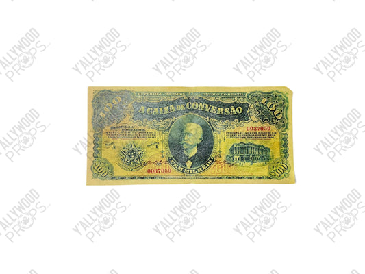 Brazilian Money Jungle Cruise (2021) Movie Prop Y'allywood Props 100 Dollar Bill