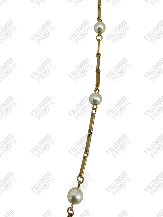 Nicole Kidman's Gold & Pearl Necklace Boy Erased (2018) Movie Prop Y'allywood Props