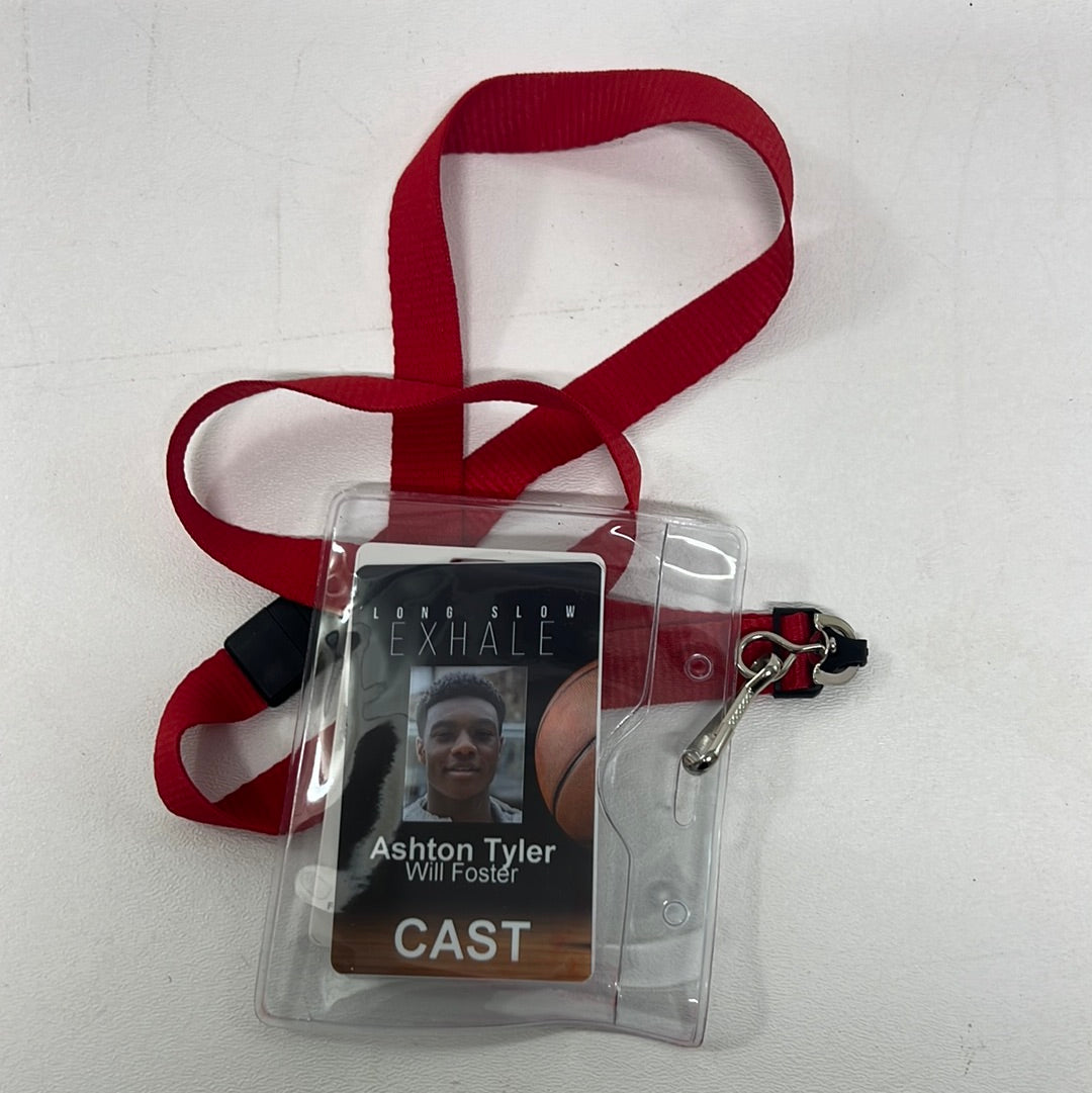 Long Slow Exhale Cast ID Badges Movie Prop Y'allywood Props Ashton Tyler