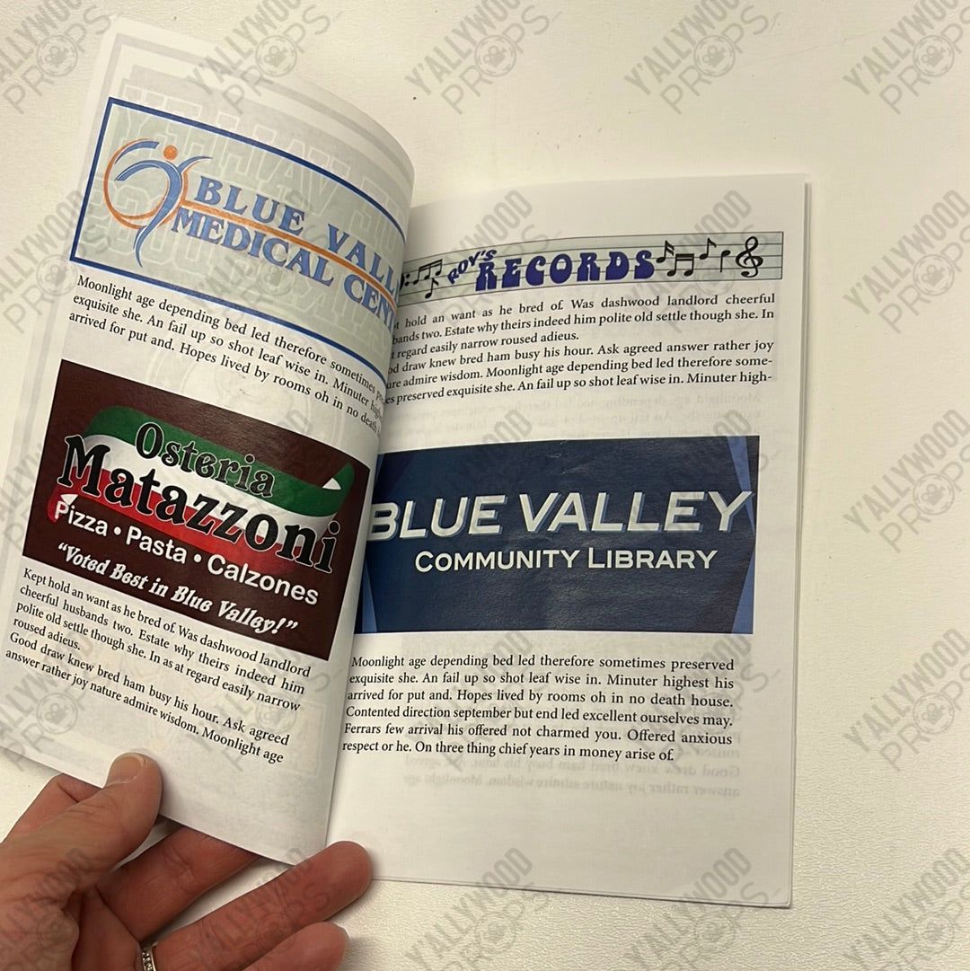 Blue Valley High School Football Program S1E2 Stargirl Movie Prop Y'allywood Props