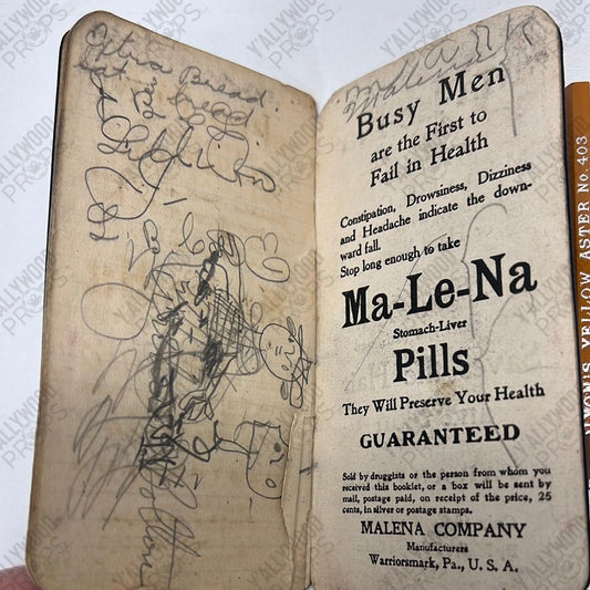 Reporter’s Notebook & Pencil Killers of the Flower Moon Movie Prop Y'allywood Props