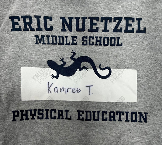 Middle School PE T-Shirts Me Apple TV Series (2024) Y'allywood Props YL Kamree