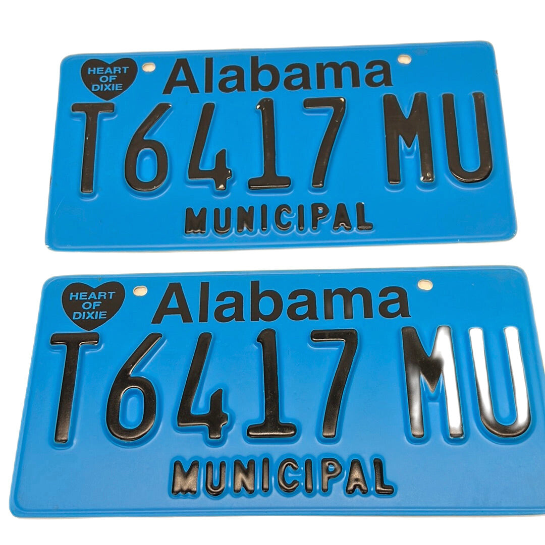 Alabama Municipal License Plates Just Mercy Movie Prop Y'allywood Props T6417 MU