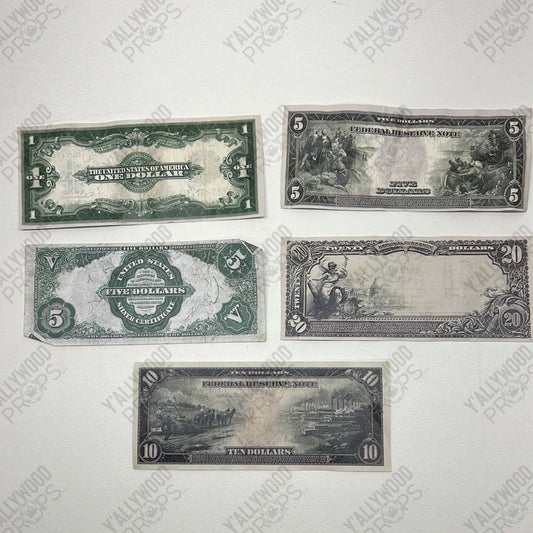 Bills from Bank Safe Explosion Killers of the Flower Moon Movie Prop Y'allywood Props