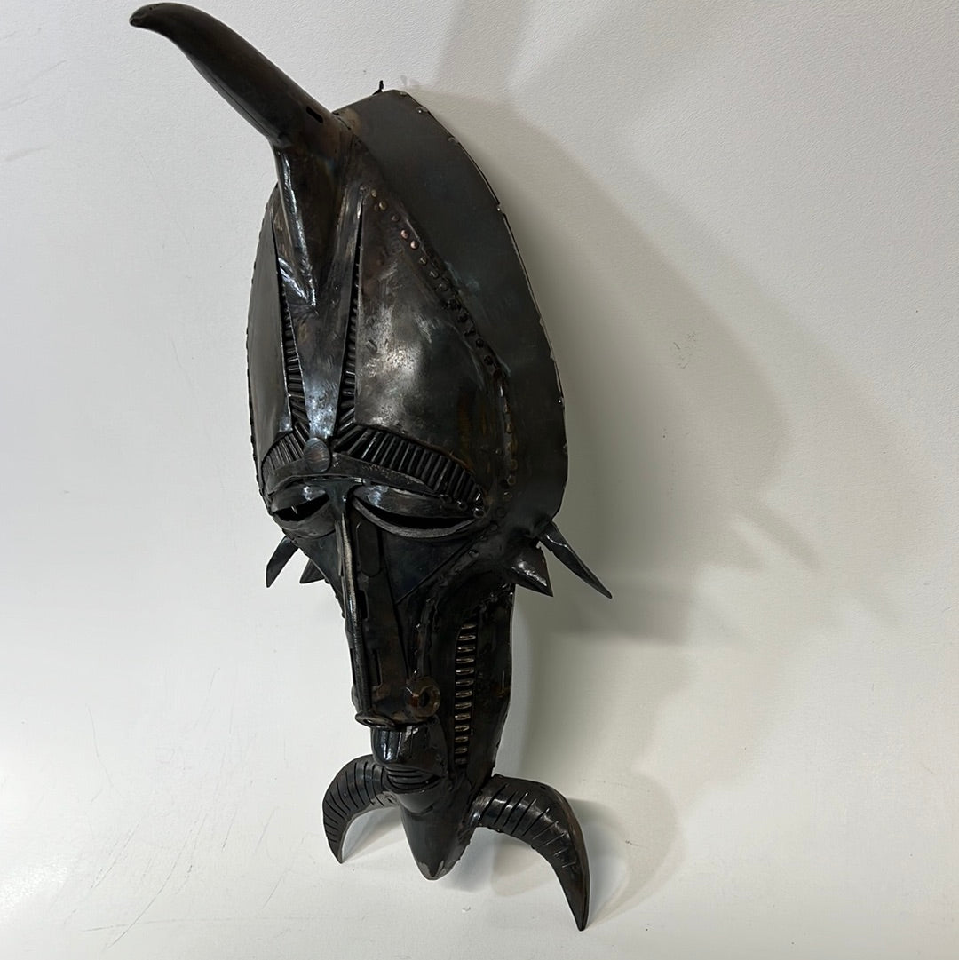 African Bronze Mask from T’Challas Quarters Black Panther Movie Prop Y'allywood Props