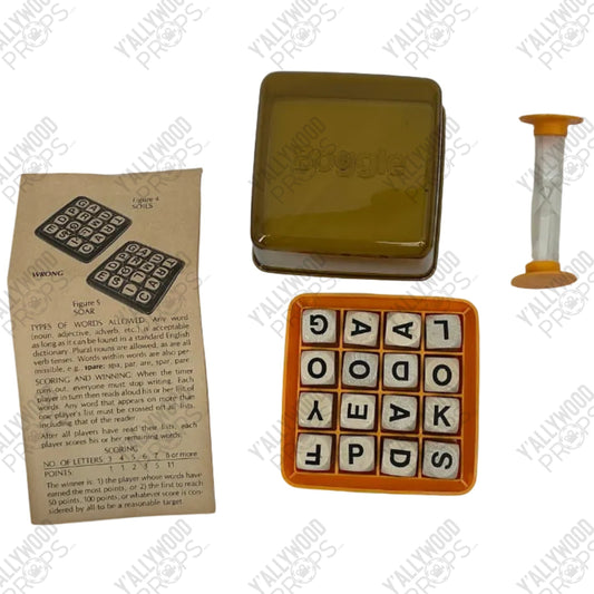 Boggle Game from Hopper's Cabin Stranger Things (2016-2025) Movie Prop Y'allywood Props