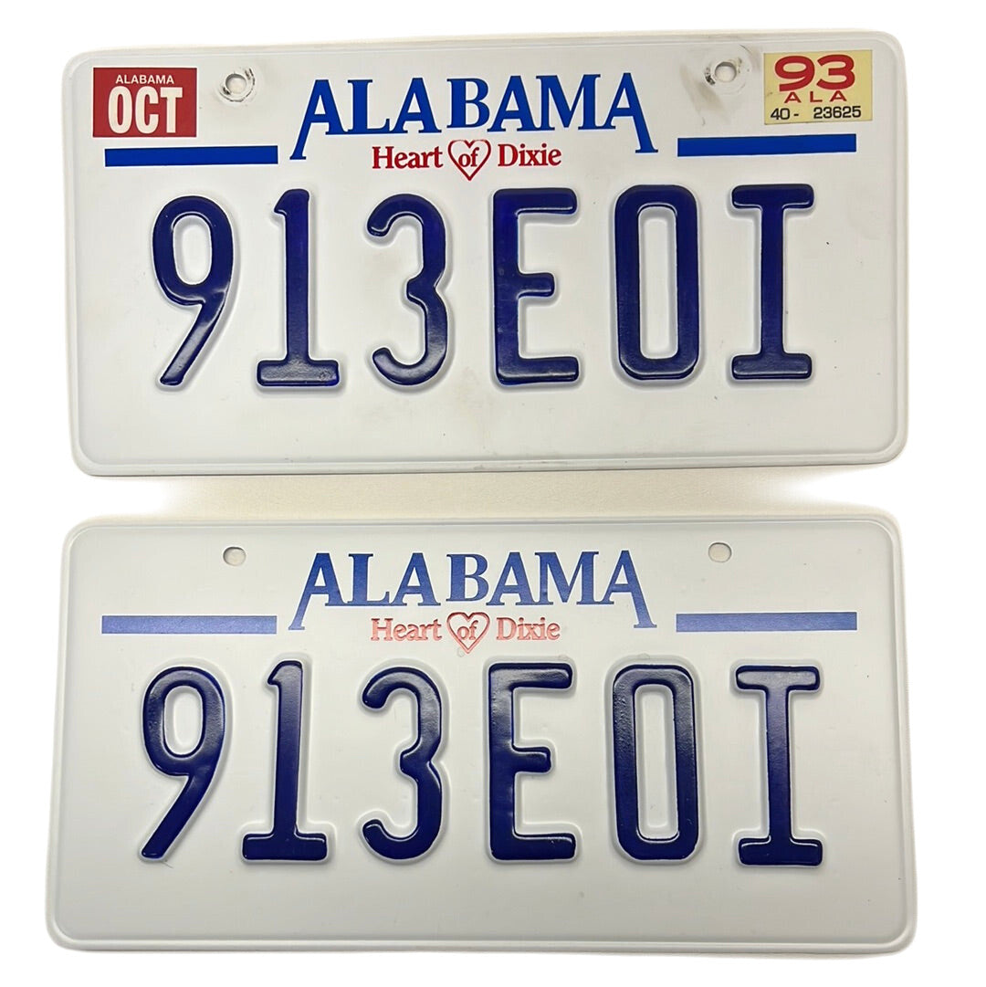 Alabama License Plates Just Mercy Movie Prop Y'allywood Props 913EOI