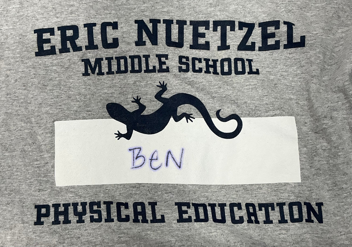 Middle School PE T-Shirts Me Apple TV Series (2024) Y'allywood Props YL Ben