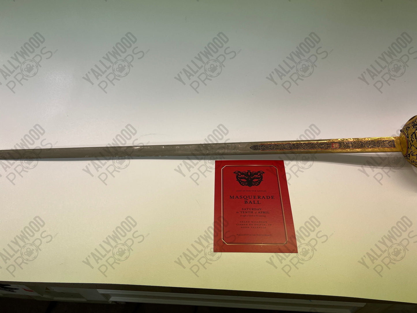 Sword from Red Notice Fight Scene Movie Prop Y'allywood Props