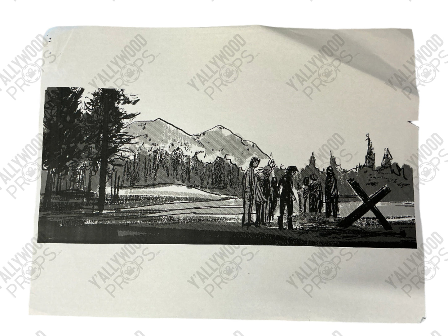 Eden Set Story Board Logan (2017) Memorabilia Y'allywood Props Paper 21