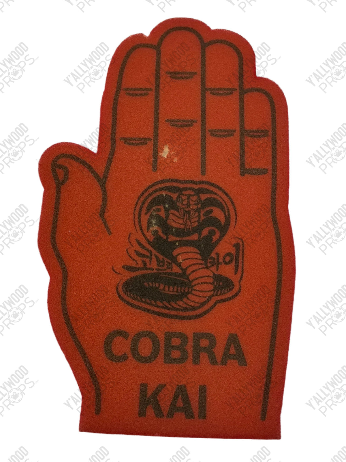 Foam Hands Sekai Taikai Tournament S6 Cobra Kai Movie Prop Y'allywood Props Cobra Kai